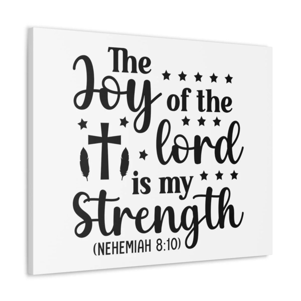 Scripture Walls The Joy Nehemiah 8:10 Stars Bible Verse Canvas Christian Wall
